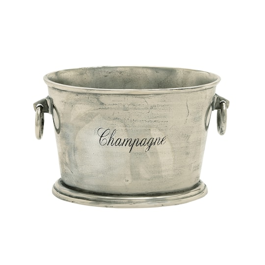 17" Silver Champagne Metal Wine Bottle Holder